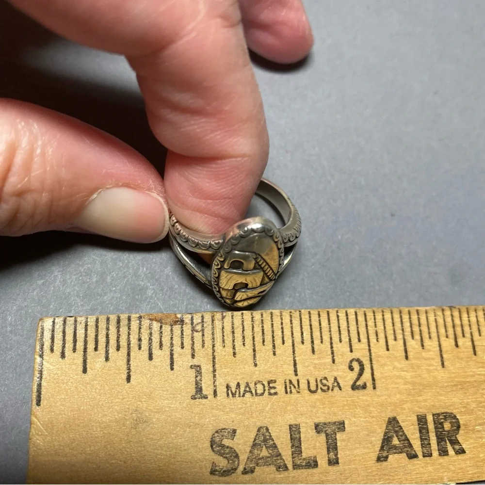 Carolyn Pollack Relios sterling silver Pueblo House Scenic Ring